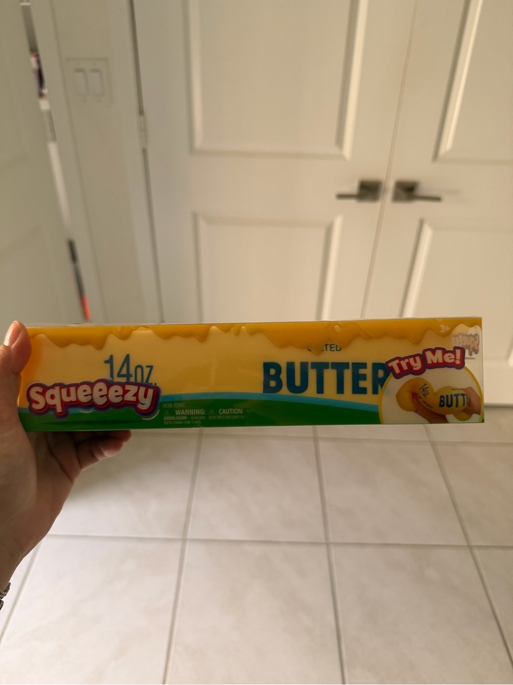 Squeezy Butter Toy Prop - Yellow